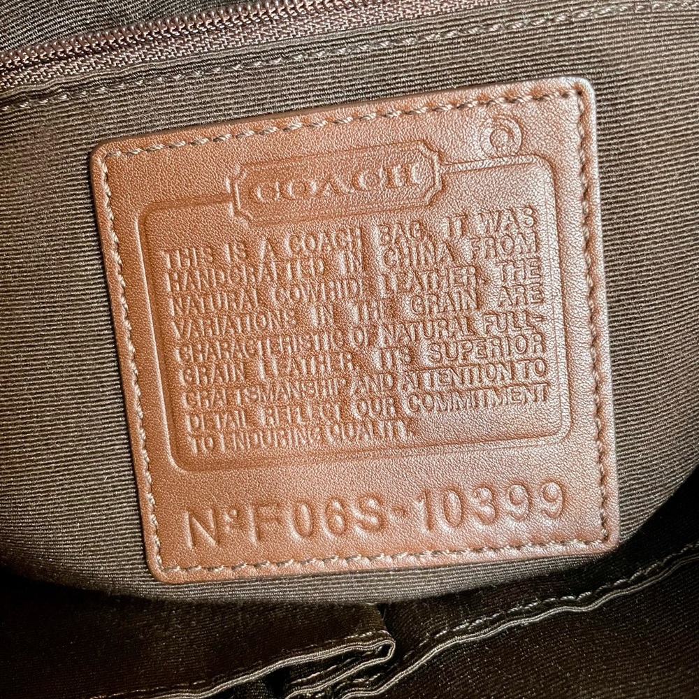 Coach Chelsea Sonoma 10399 Shoulder Bag Full-Zip Whipstitch Accenting - Picture 12 of 12